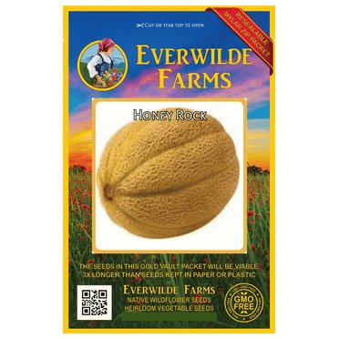 50 Hales Best Jumbo Melon Seeds Everwilde Farms Mylar Seed Packet 
